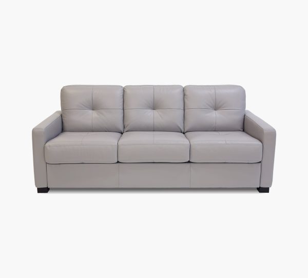 Italia Dove Leather Queen Sleeper