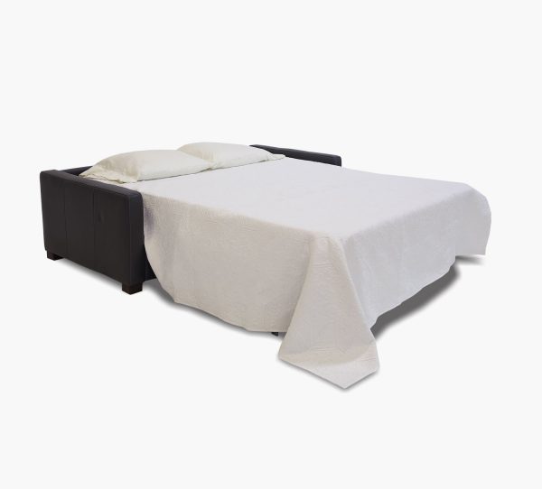 Italia Charcoal Leather Queen Sleeper - Image 3